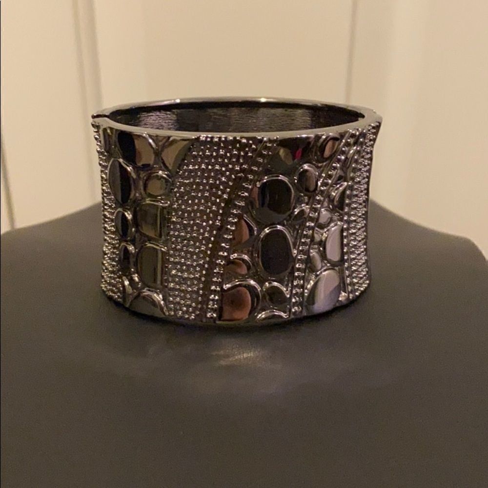 Express Silver Cuff Bracelet